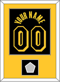 Los Angeles Name & Number With Champions Patch - Black Mamba (2017-2018, 2020) - Single Mat 2