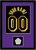Los Angeles Name & Number With Trophy Patch - Black Mamba (2017-2018, 2020) - Single Mat 3