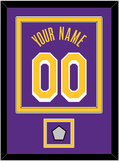 Los Angeles Name & Number With Champions Patch - Purple Statement - Signature Tier 2