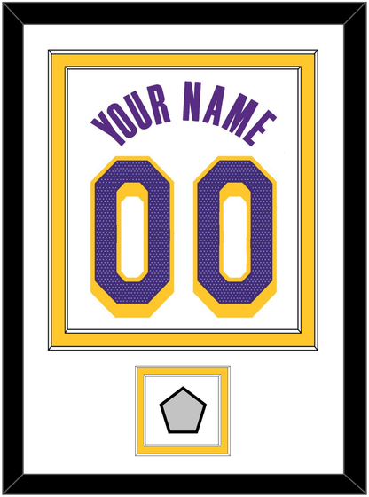 Los Angeles Name & Number With Finals Patch - White Association - Signature Tier 2