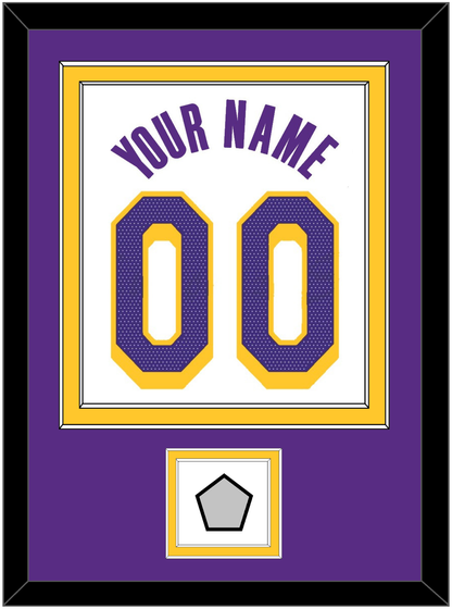 Los Angeles Name & Number With Finals Patch - White Association - Signature Tier 3