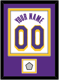Los Angeles Name & Number With Trophy Patch - White Association - Double Mat 3