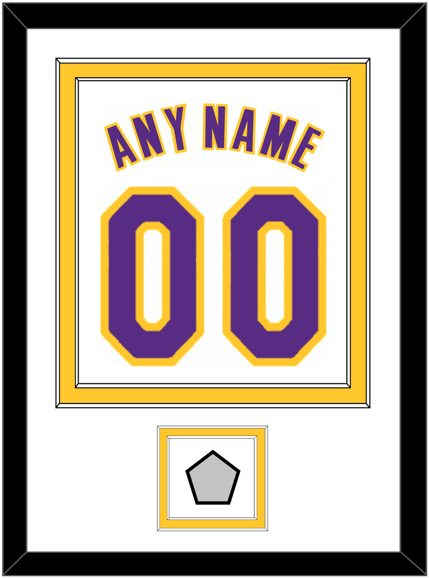 Los Angeles Name & Number With Finals Patch - Alternate White (2002-2018) - Signature Tier 2