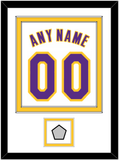 Los Angeles Name & Number With Finals Patch - Alternate White (2002-2018) - Double Mat 2