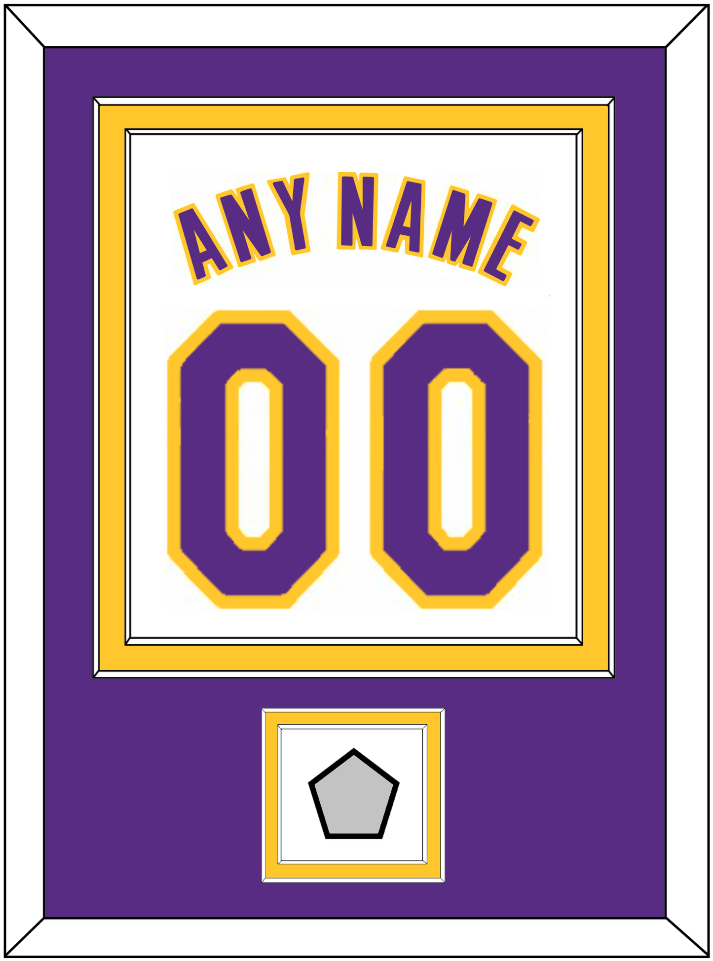 Los Angeles Name & Number With Finals Patch - Alternate White (2002-2018) - Signature Tier 3