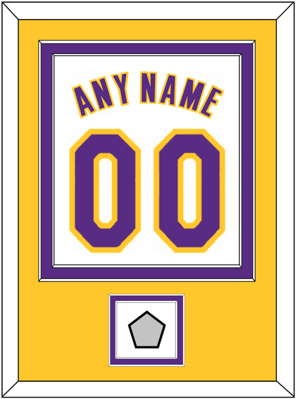 Los Angeles Name & Number With Trophy Patch - Alternate White (2002-2018) - Signature Tier 4