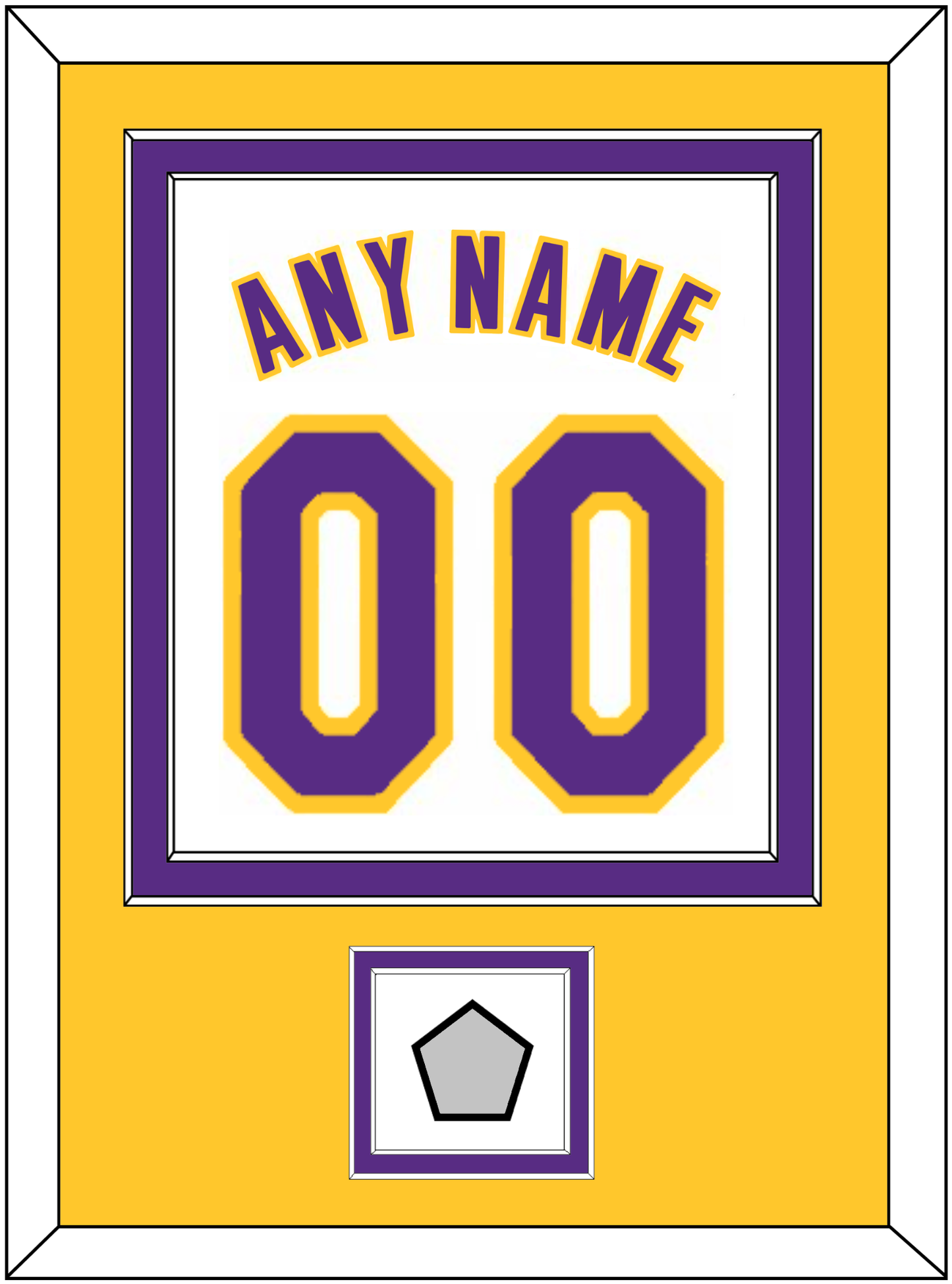 Los Angeles Name & Number With Finals Patch - Alternate White (2002-2018) - Signature Tier 4