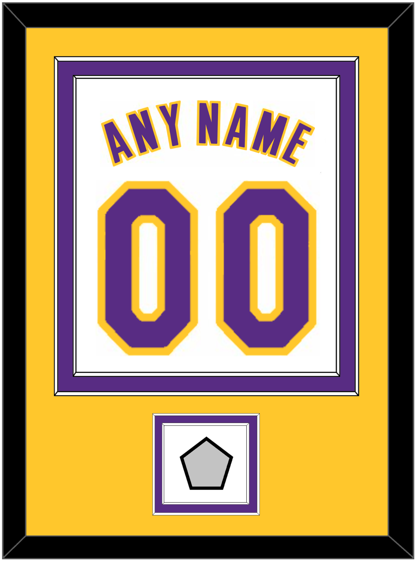 Los Angeles Name & Number With Finals Patch - Alternate White (2002-2018) - Signature Tier 4