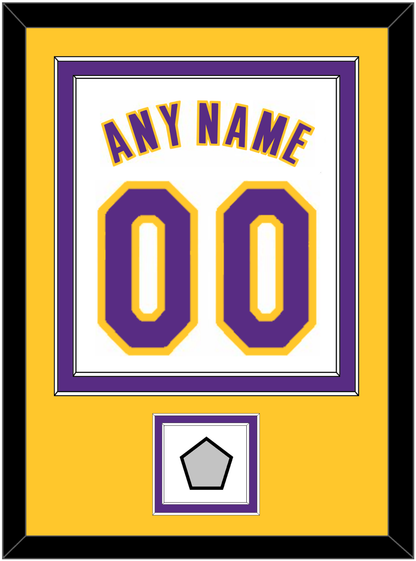 Los Angeles Name & Number With Finals Patch - Alternate White (2002-2018) - Signature Tier 4