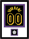 Los Angeles Name & Number With Finals Patch - Black Mamba (2017-2018, 2020) - Double Mat 2