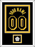 Los Angeles Name & Number With Champions Patch - Black Mamba (2017-2018, 2020) - Double Mat 3