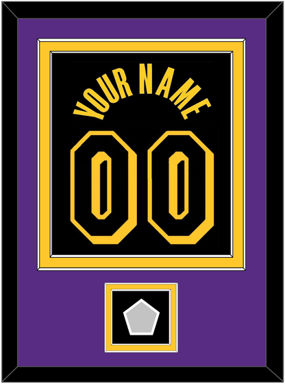 Los Angeles Name & Number With Champions Patch - Black Mamba (2017-2018, 2020) - Signature Tier 4