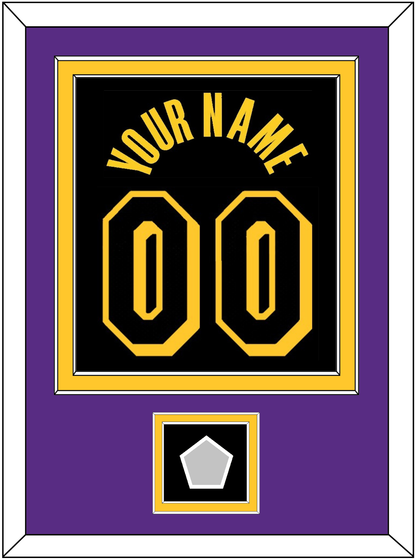 Los Angeles Name & Number With Champions Patch - Black Mamba (2017-2018, 2020) - Signature Tier 4