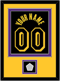 Los Angeles Name & Number With Champions Patch - Black Mamba (2017-2018, 2020) - Double Mat 5