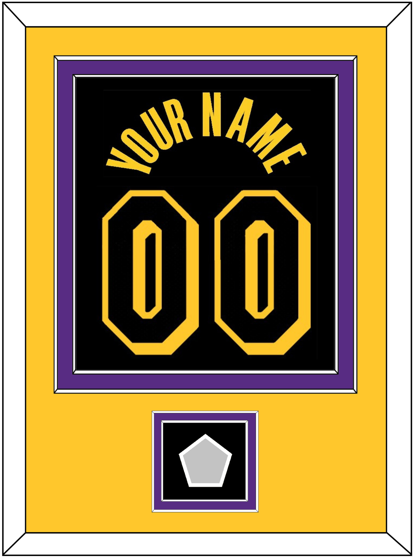 Los Angeles Name & Number With Finals Patch - Black Mamba (2017-2018, 2020) - Signature Tier 5