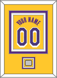 Los Angeles Name & Number With Trophy Patch - Yellow Icon - Triple Mat 2