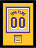 Los Angeles Name & Number With Champions Patch - Yellow Icon - Triple Mat 2
