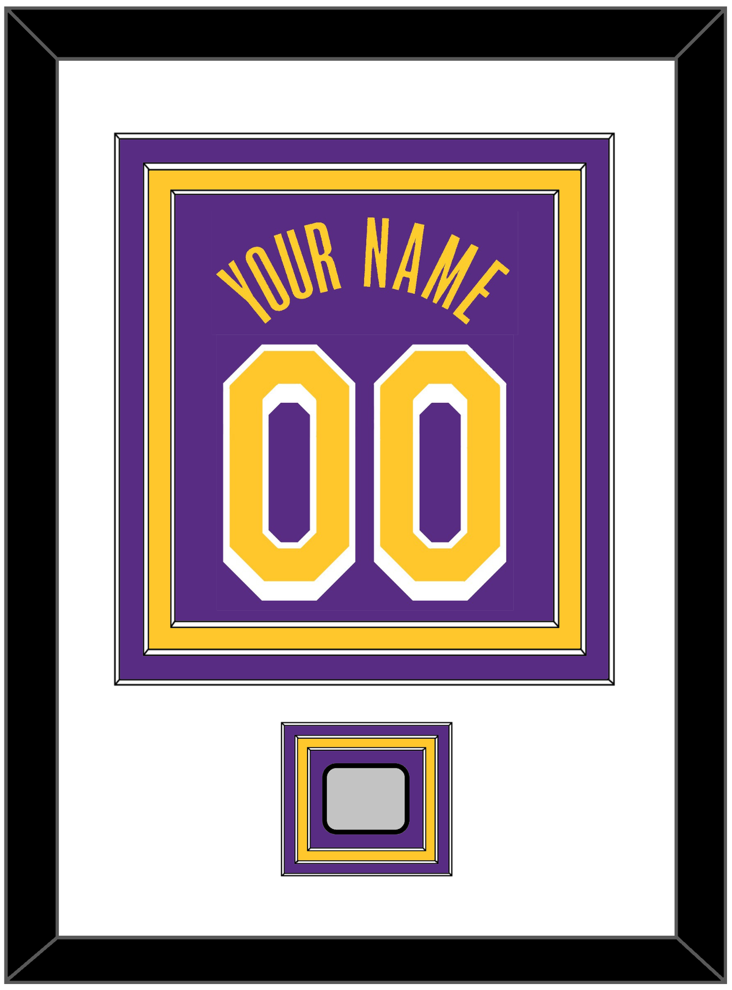 Los Angeles Name & Number With Finals Patch - Purple Statement - Premier Tier 1