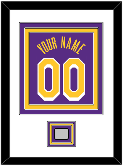 Los Angeles Name & Number With Finals Patch - Purple Statement - Premier Tier 1