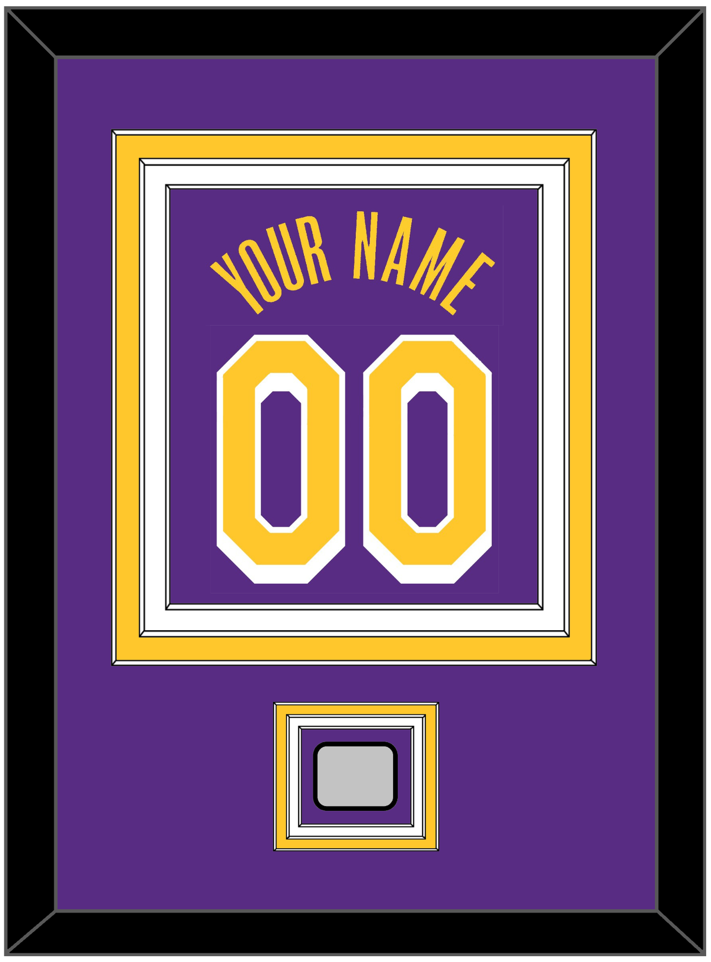 Los Angeles Name & Number With Champions Patch - Purple Statement - Premier Tier 2