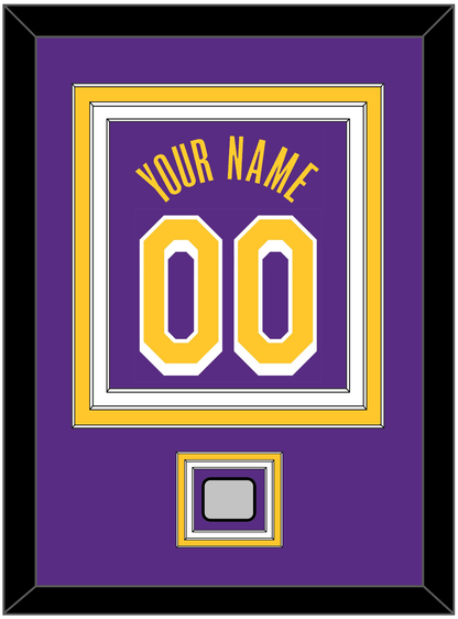 Los Angeles Name & Number With Champions Patch - Purple Statement - Premier Tier 2