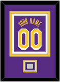 Los Angeles Name & Number With Champions Patch - Purple Statement - Triple Mat 2