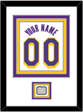 Los Angeles Name & Number With Finals Patch - White Association - Triple Mat 1