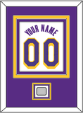 Los Angeles Name & Number With Trophy Patch - White Association - Triple Mat 2