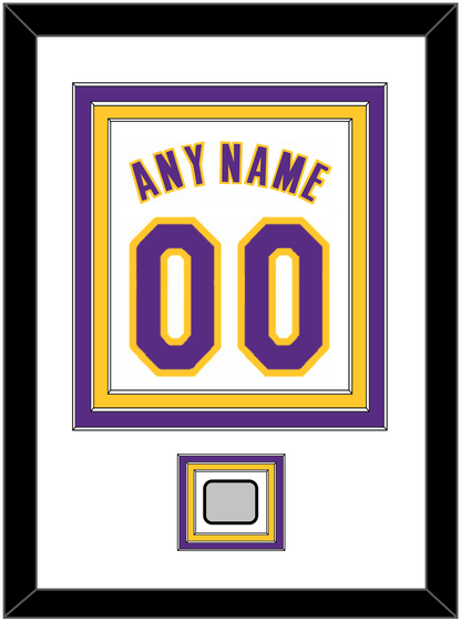 Los Angeles Name & Number With Trophy Patch - Alternate White (2002-2018) - Premier Tier 1