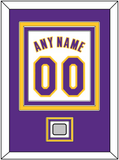 Los Angeles Name & Number With Champions Patch - Alternate White (2002-2018) - Triple Mat 2