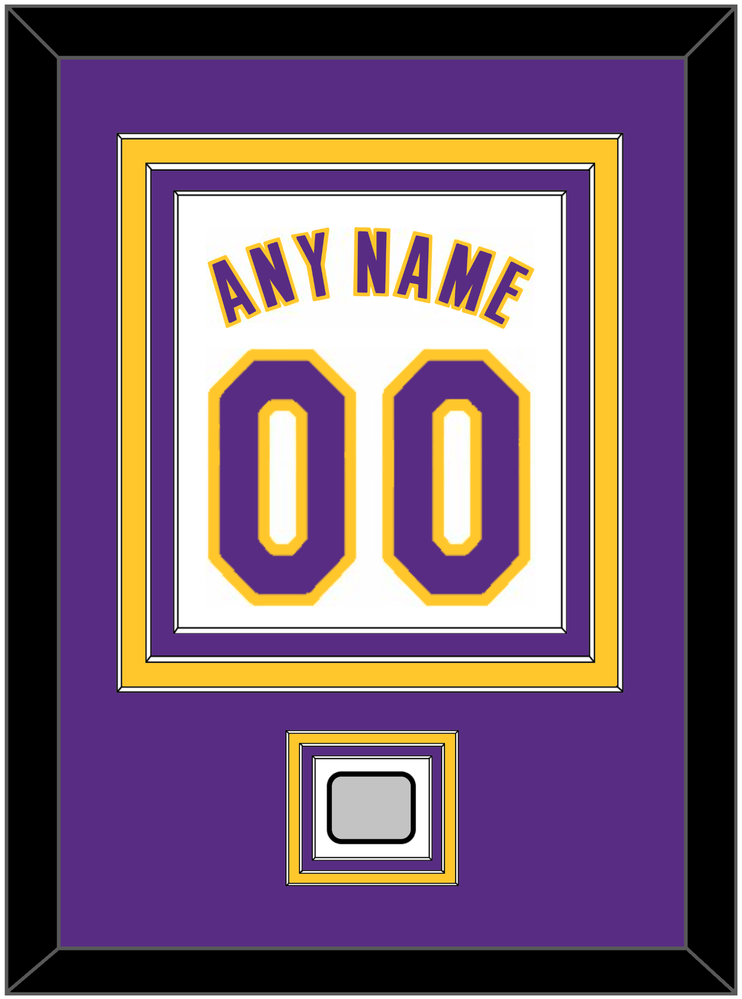 Los Angeles Name & Number With Finals Patch - Alternate White (2002-2018) - Premier Tier 2