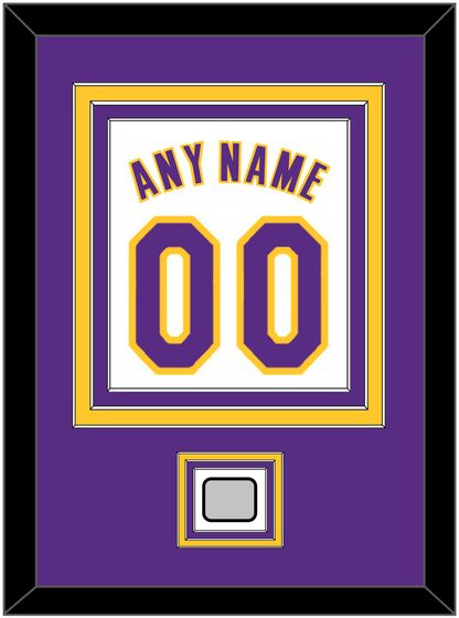 Los Angeles Name & Number With Finals Patch - Alternate White (2002-2018) - Premier Tier 2