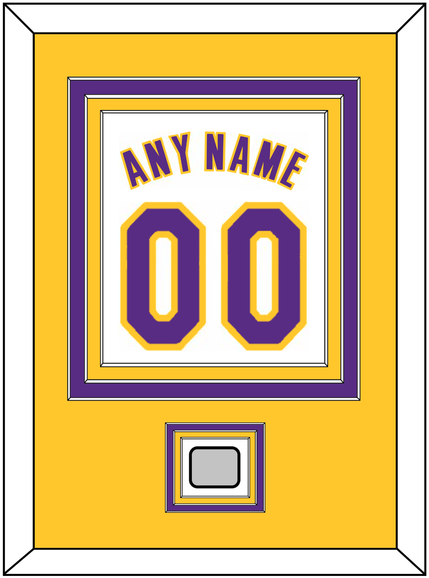 Los Angeles Name & Number With Champions Patch - Alternate White (2002-2018) - Premier Tier 3