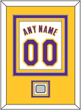 Los Angeles Name & Number With Champions Patch - Alternate White (2002-2018) - Triple Mat 3