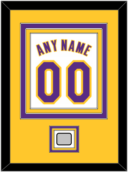 Los Angeles Name & Number With Finals Patch - Alternate White (2002-2018) - Premier Tier 3