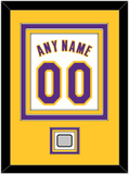 Los Angeles Name & Number With Champions Patch - Alternate White (2002-2018) - Triple Mat 3