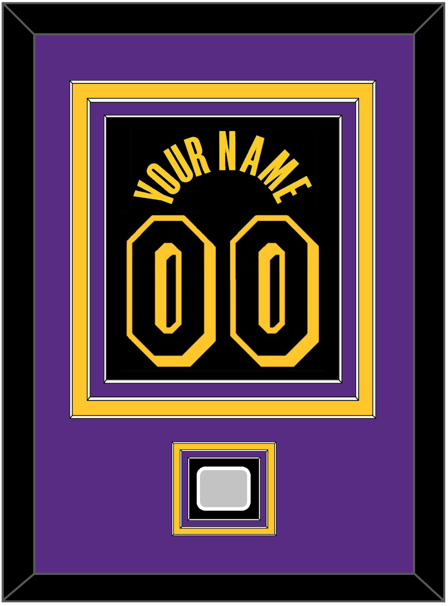 Los Angeles Name & Number With Champions Patch - Black Mamba (2017-2018, 2020) - Premier Tier 3