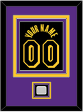 Los Angeles Name & Number With Champions Patch - Black Mamba (2017-2018, 2020) - Triple Mat 3