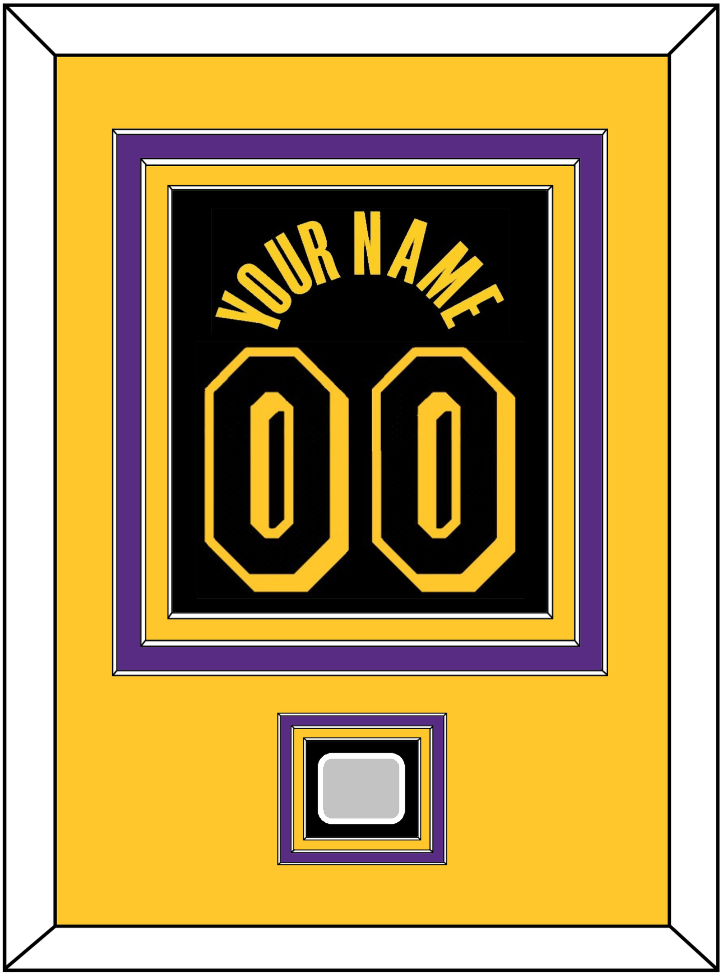 Los Angeles Name & Number With Finals Patch - Black Mamba (2017-2018, 2020) - Premier Tier 4