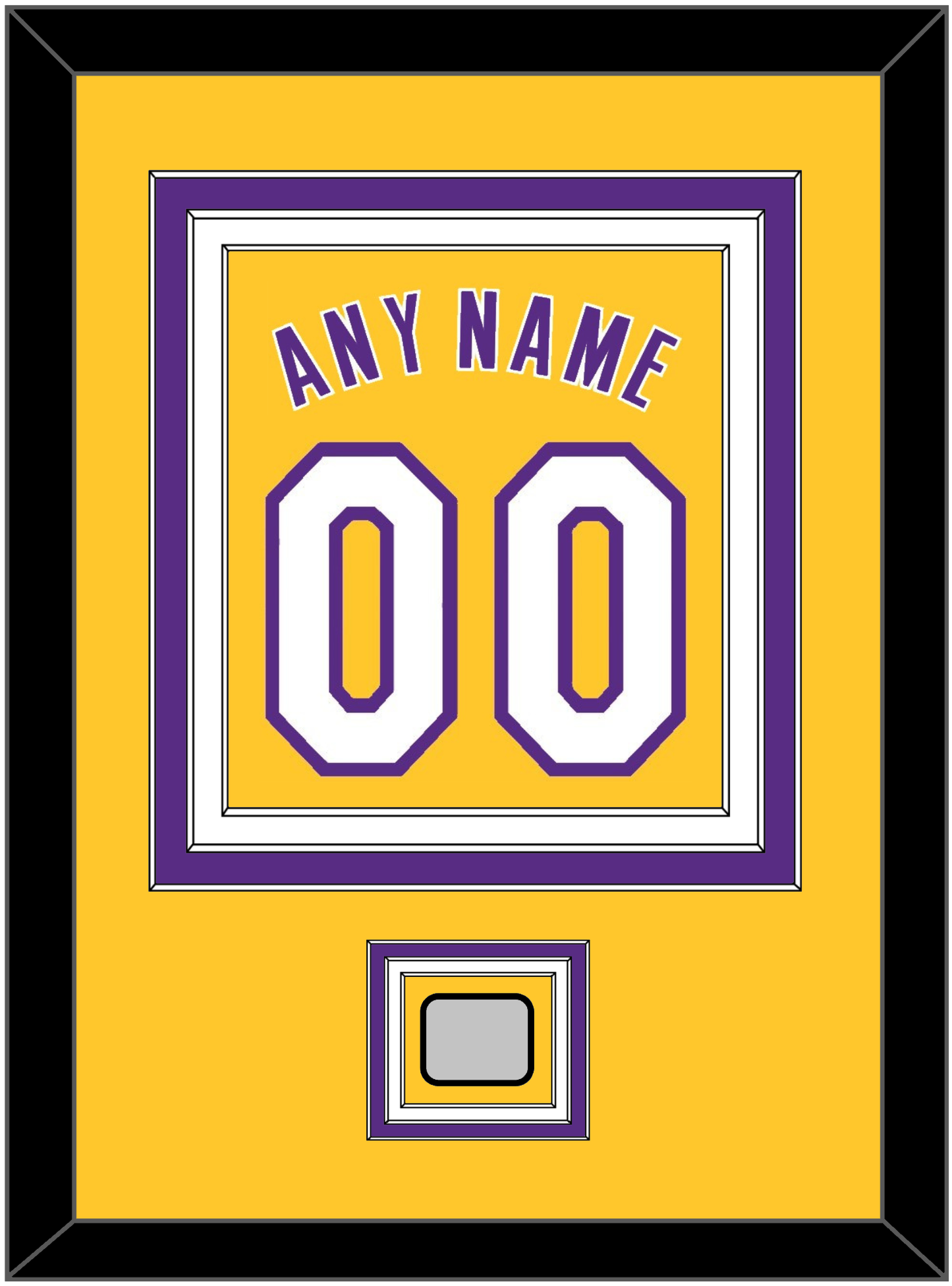 Los Angeles Name & Number With Finals Patch - Home Yellow (1999-2018) - Premier Tier 2