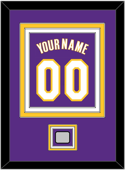 Los Angeles Name & Number With Finals Patch - Road Purple (1999-2004) - Premier Tier 2