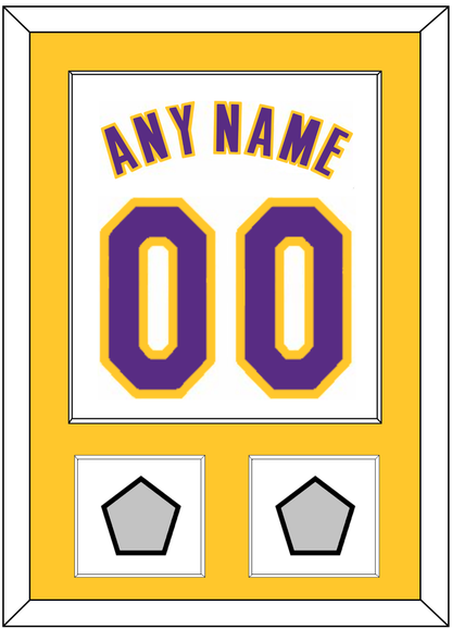 Los Angeles Name & Number With 2 Finals Patches - Alternate White (2002-2018) - Essential Tier 2