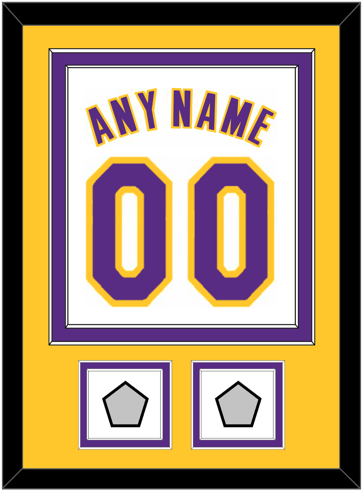Los Angeles Name & Number With 2 Finals Patches - Alternate White (2002-2018) - Signature Tier 4