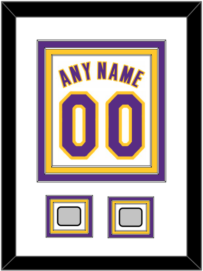 Los Angeles Name & Number With 2 Finals Patches - Alternate White (2002-2018) - Premier Tier 1