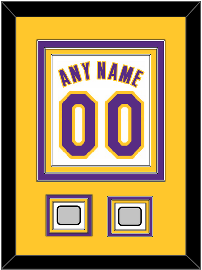Los Angeles Name & Number With 2 Finals Patches - Alternate White (2002-2018) - Premier Tier 3