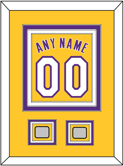 Los Angeles Name & Number With 2 Finals Patches - Home Yellow (1999-2018) - Premier Tier 2