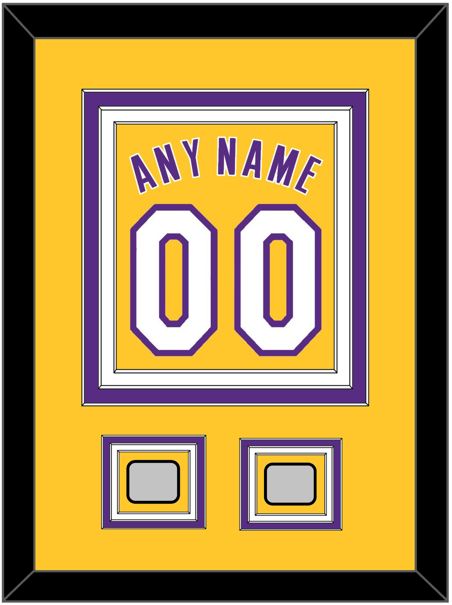Los Angeles Name & Number With 2 Finals Patches - Home Yellow (1999-2018) - Premier Tier 2
