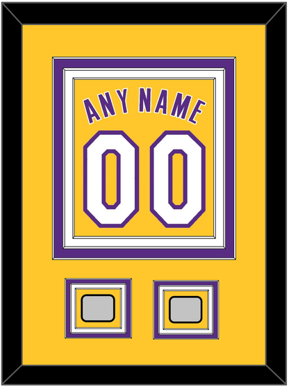 Los Angeles Name & Number With 2 Finals Patches - Home Yellow (1999-2018) - Premier Tier 2