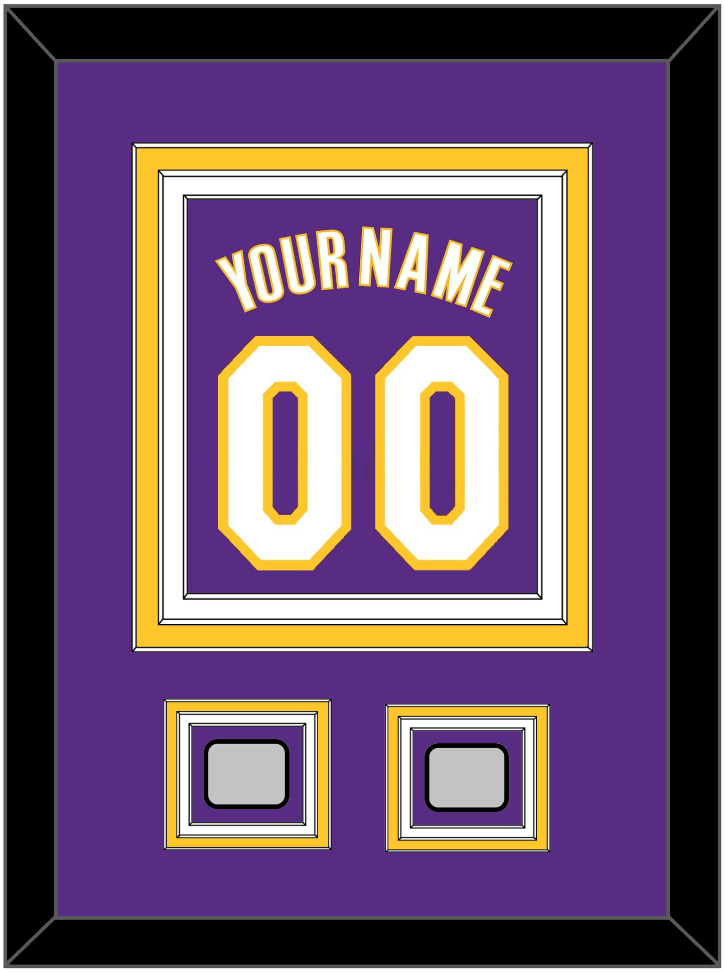 Los Angeles Name & Number With 2 Finals Patches - Road Purple (1999-2004) - Premier Tier 2