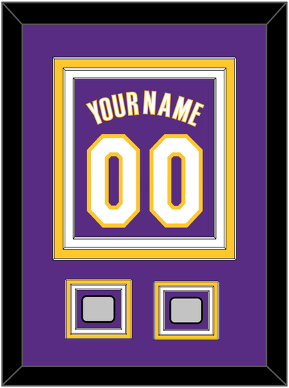 Los Angeles Name & Number With 2 Finals Patches - Road Purple (1999-2004) - Premier Tier 2